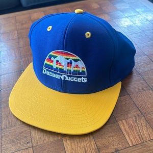 Adidas NBA Hardwood Classics Denver Nuggets Skyline SnapBack Cap in Blue/Yellow